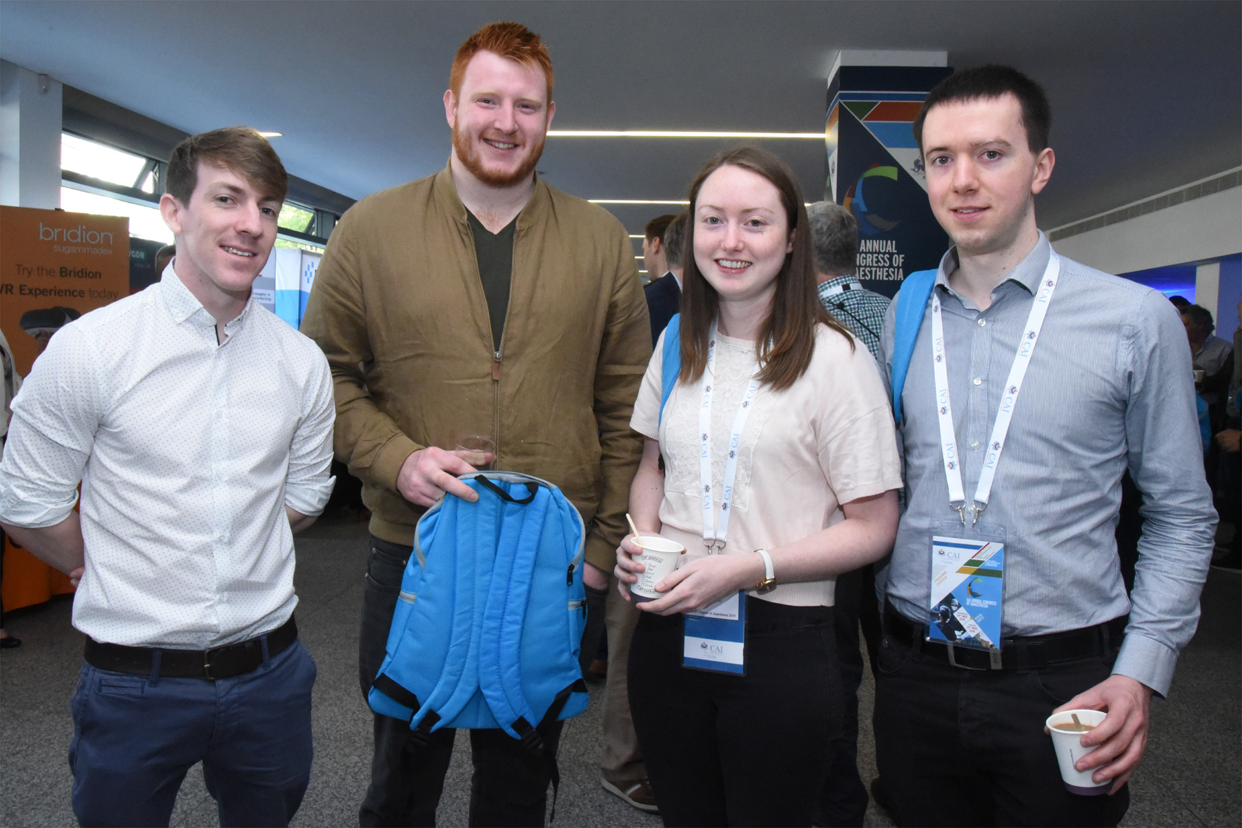 College of Anaesthesiologists of Ireland Annual Congress 2018 - Final year medical students at UCD, Sean Griffin, Diarmaid Hickey, Sinead Ryan and Daniel Ferry